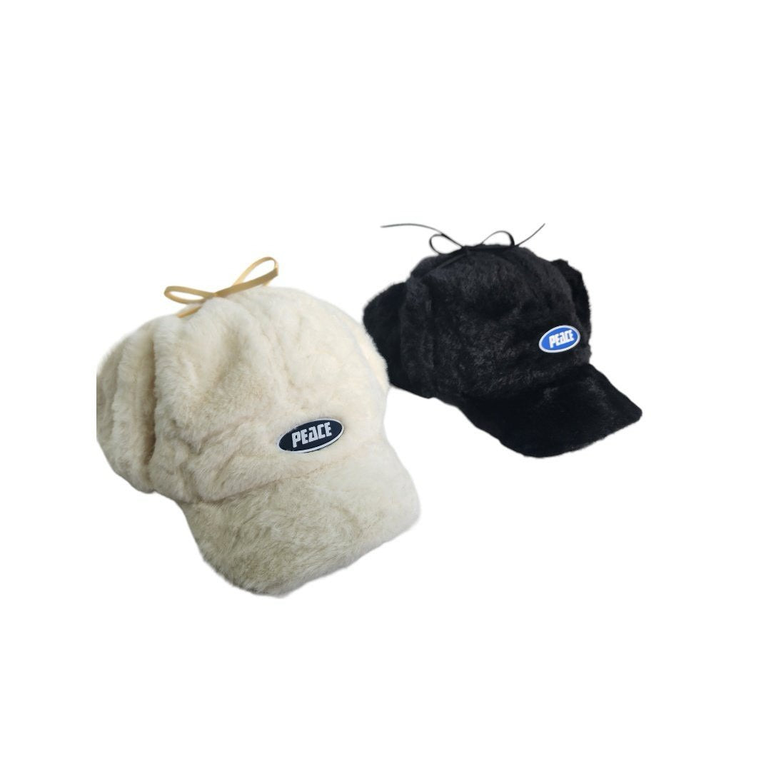 《white Last 1点》Fluffy Flight Cap