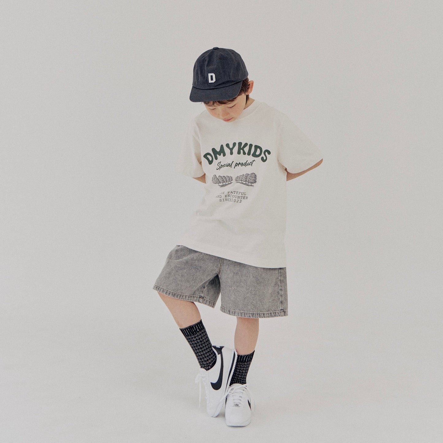 《blue last 1点》D Logo Vintage Cap
