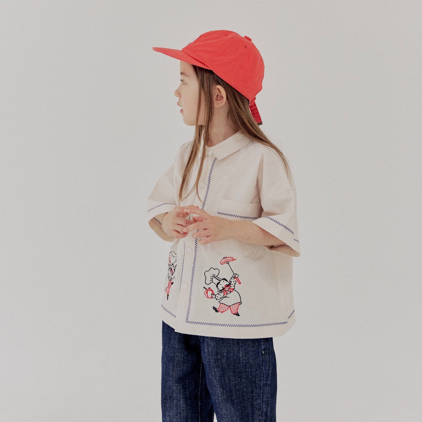 《blue last 1点》D Logo Vintage Cap