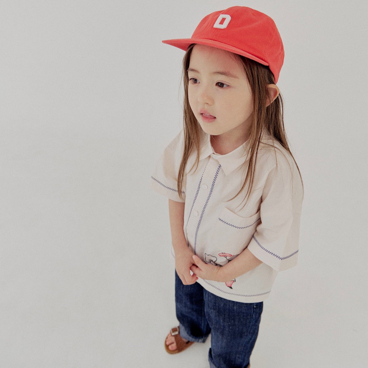 《blue last 1点》D Logo Vintage Cap
