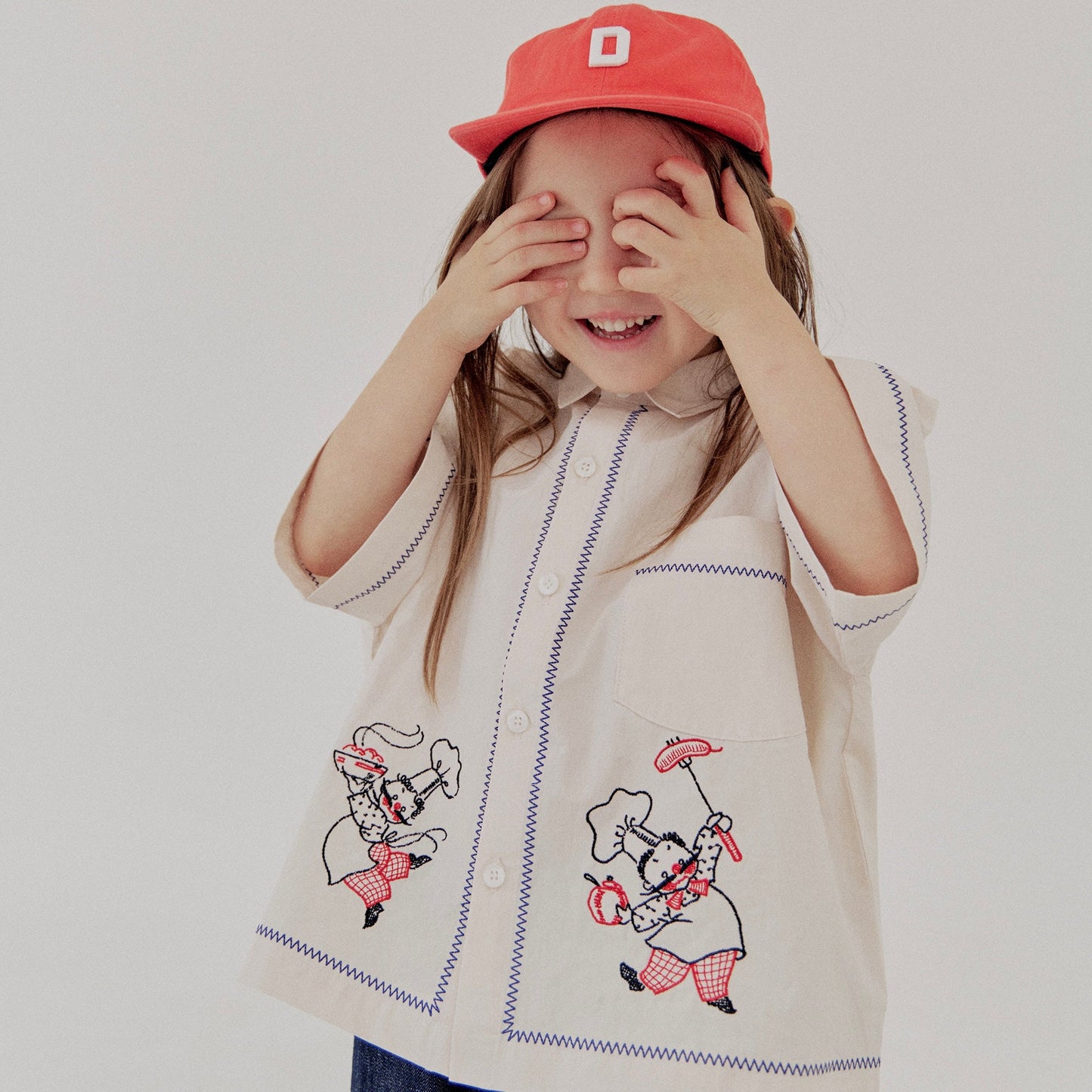 《blue last 1点》D Logo Vintage Cap