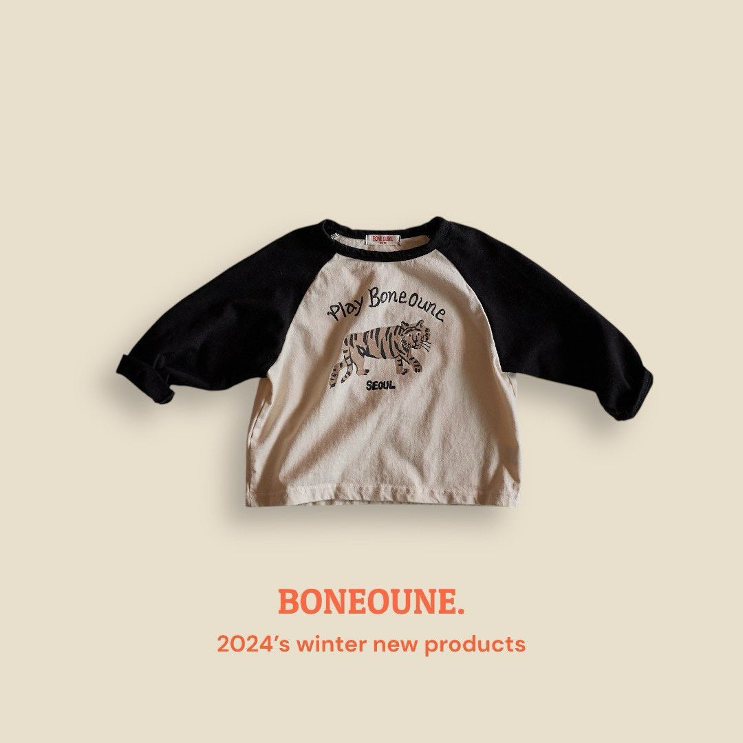 《JS size last 1点》Tiger Raglan Tee