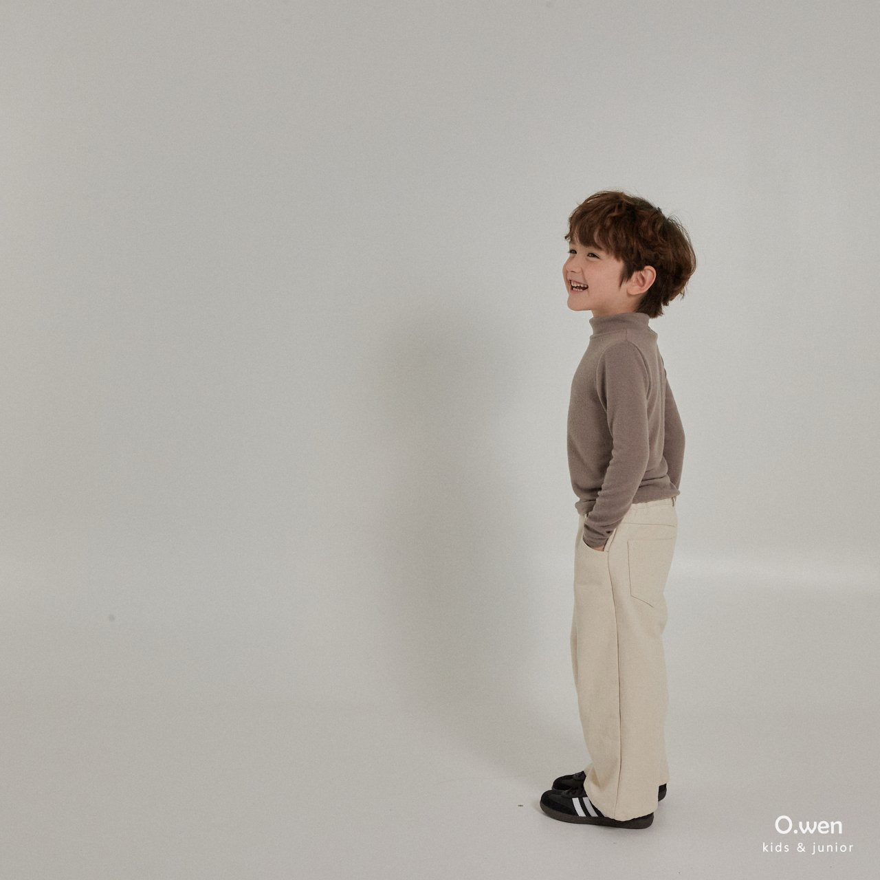 《brown M size》Brushed Spandex Half Polar
