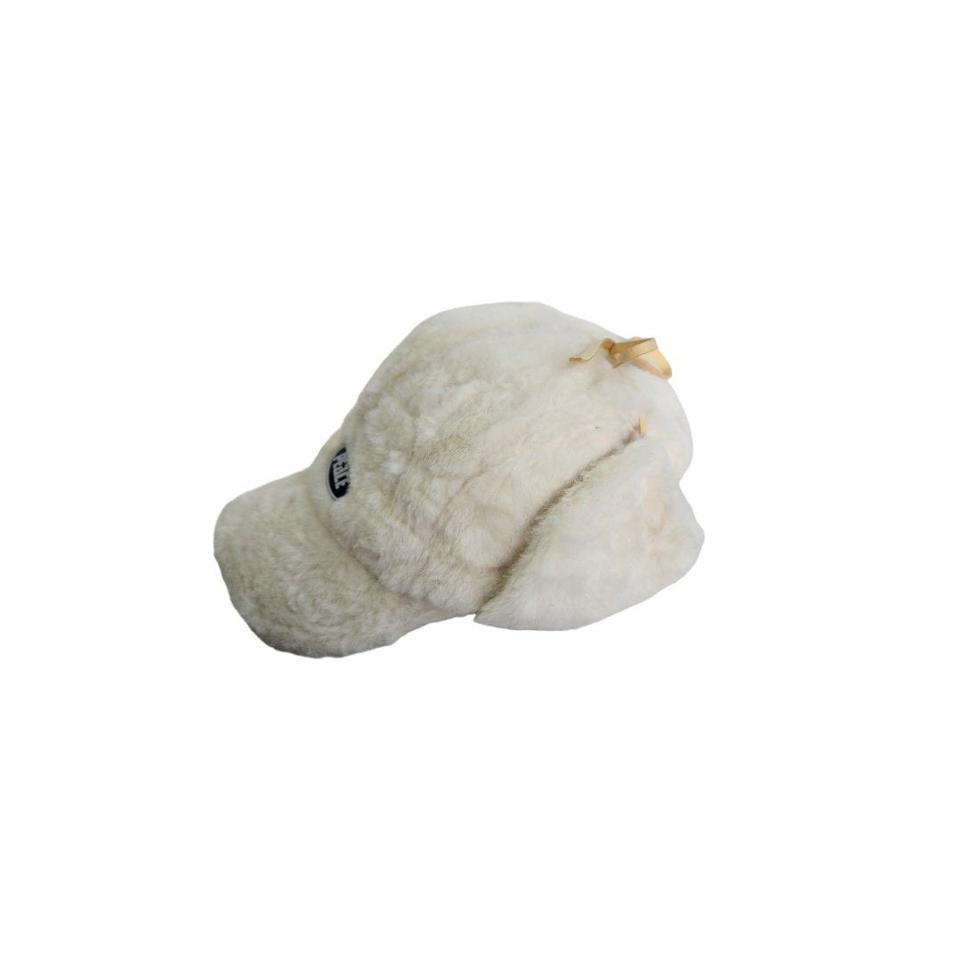 《white Last 1点》Fluffy Flight Cap