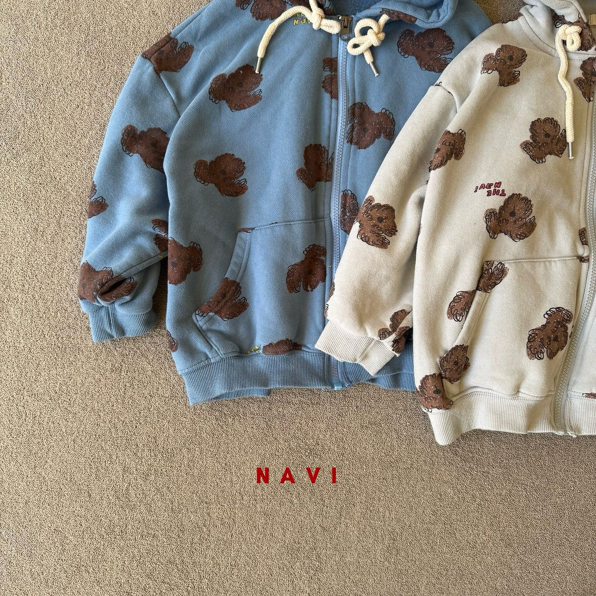 《予約》Poochi Zip Hoodie / NAVI