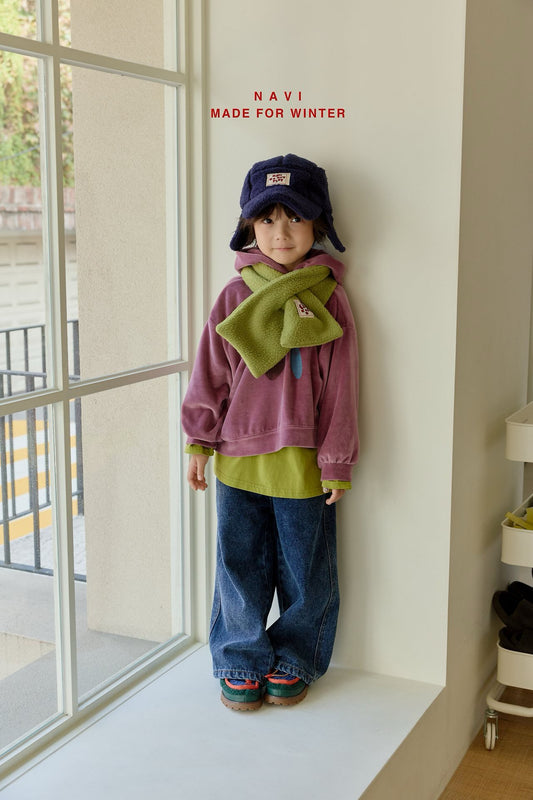 《予約》Moi Wide Denim Pants / NAVI