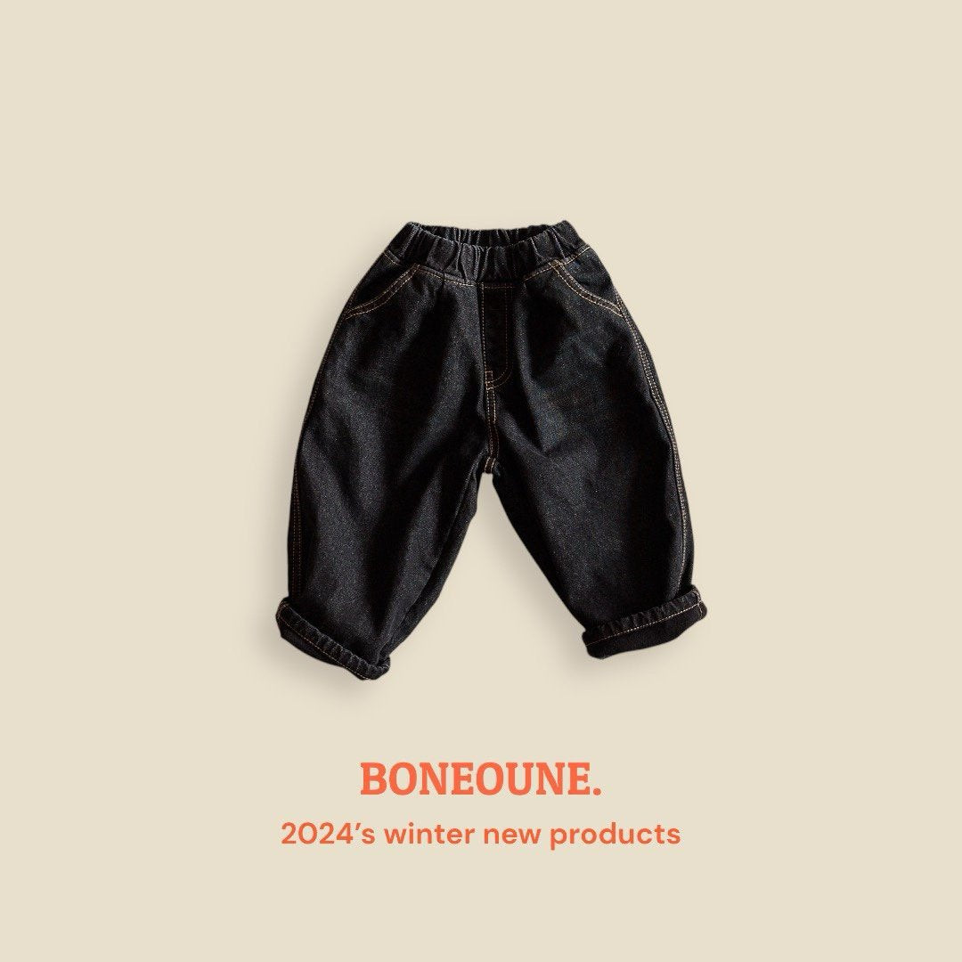 《black S size》Winter Bonding Jeans