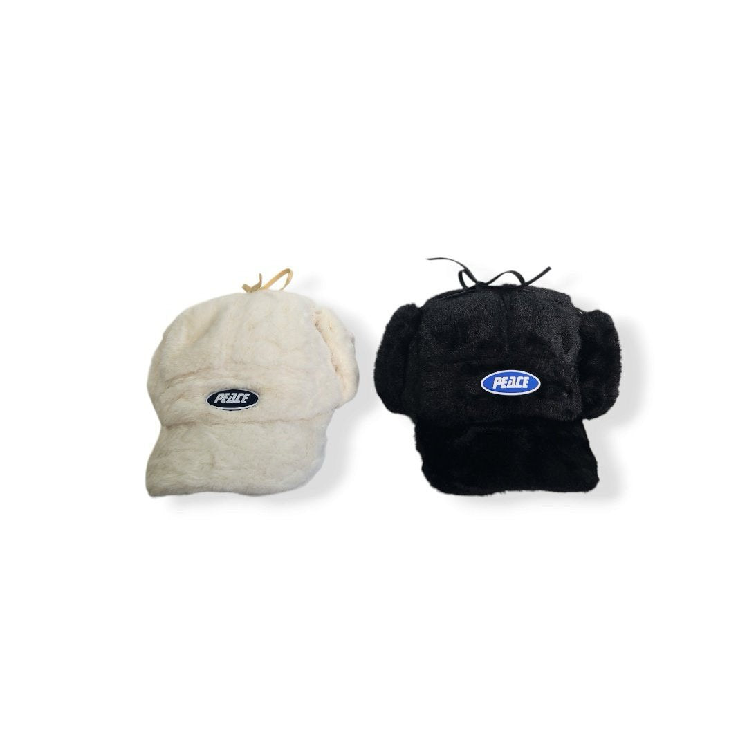 《white Last 1点》Fluffy Flight Cap