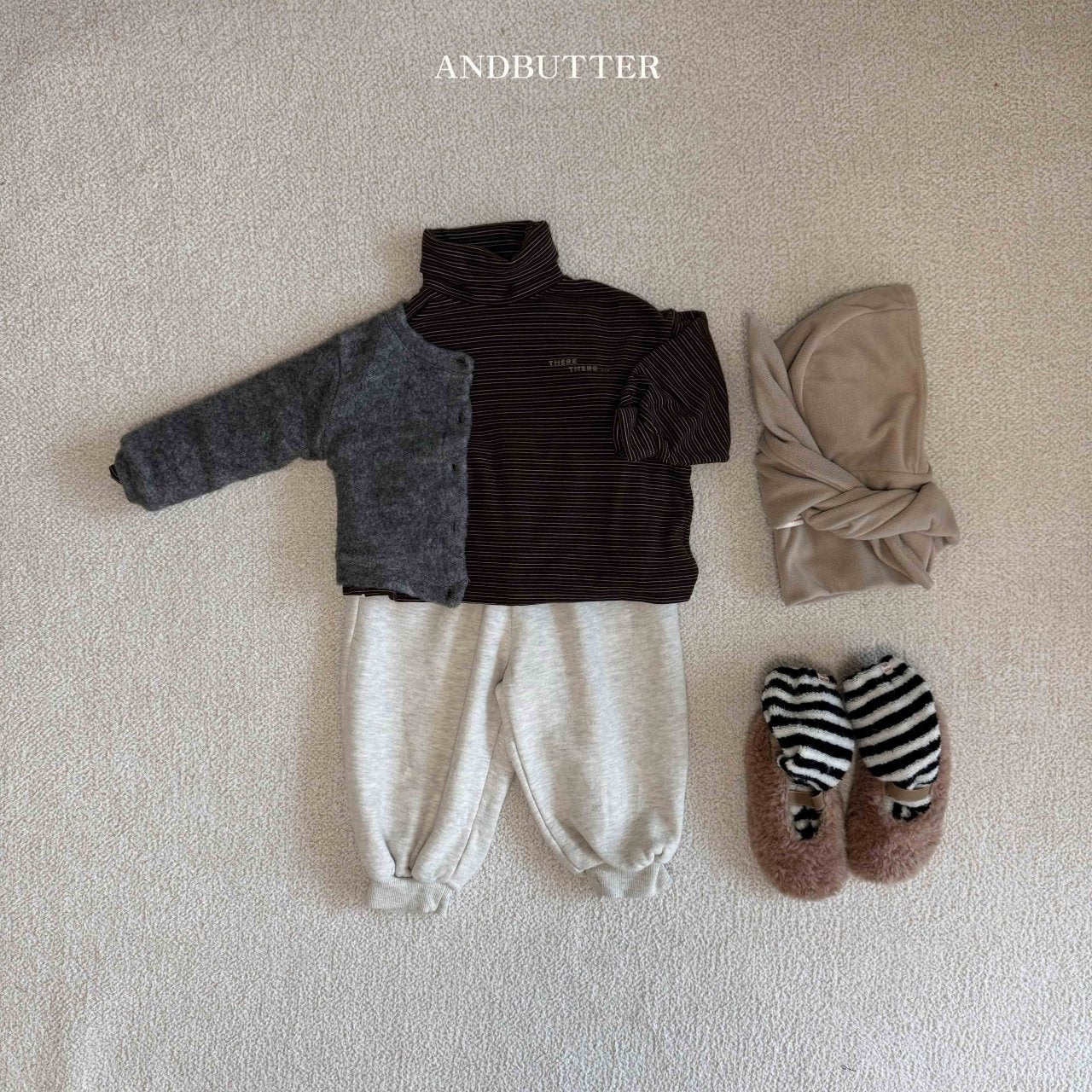 《即納》Peach Stripe Turtleneck