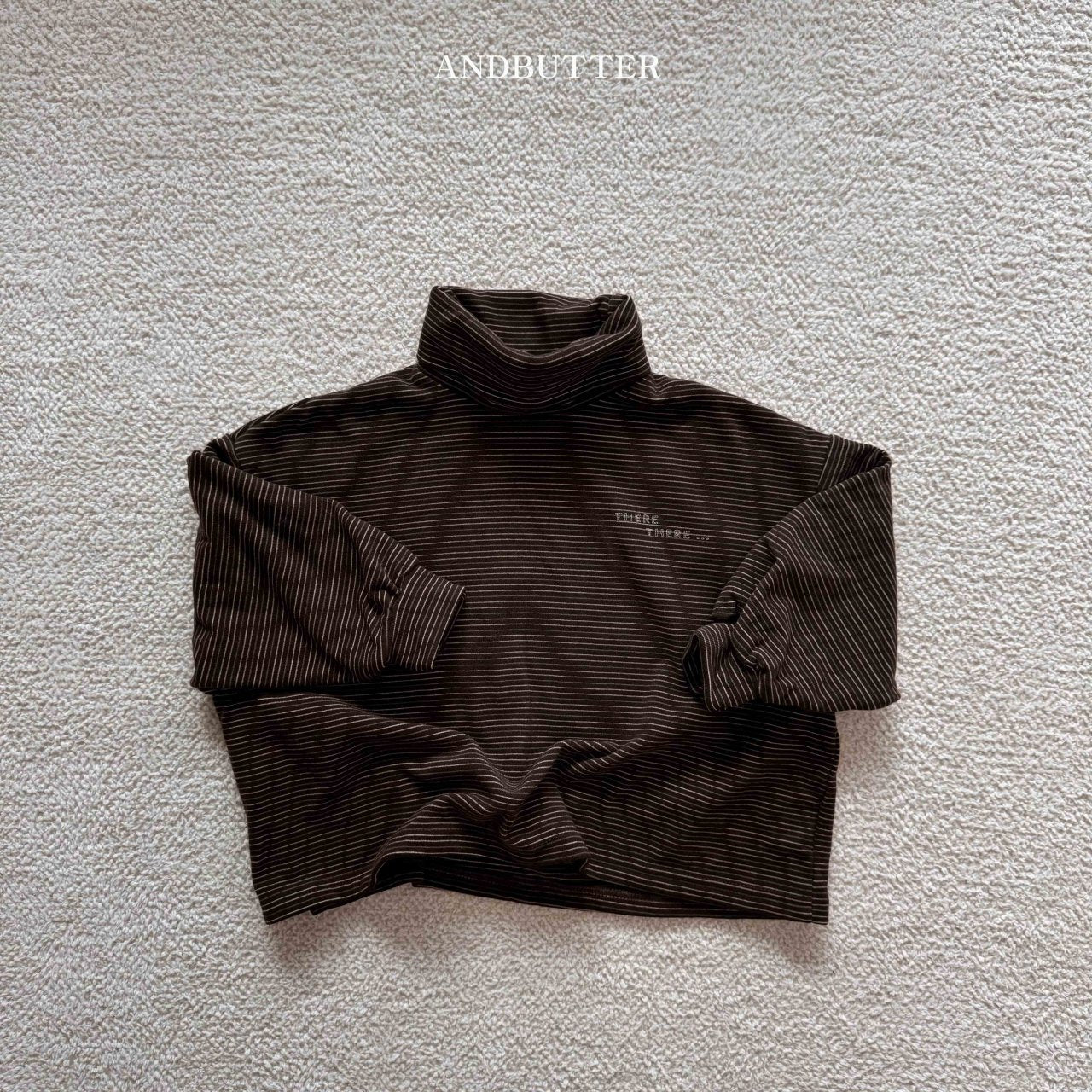 《即納》Peach Stripe Turtleneck