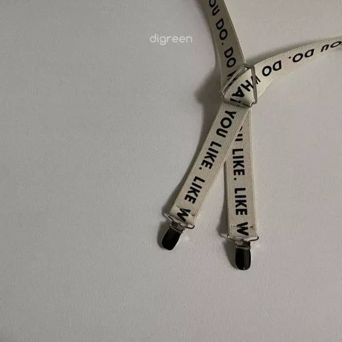 《即納》Lettering suspender