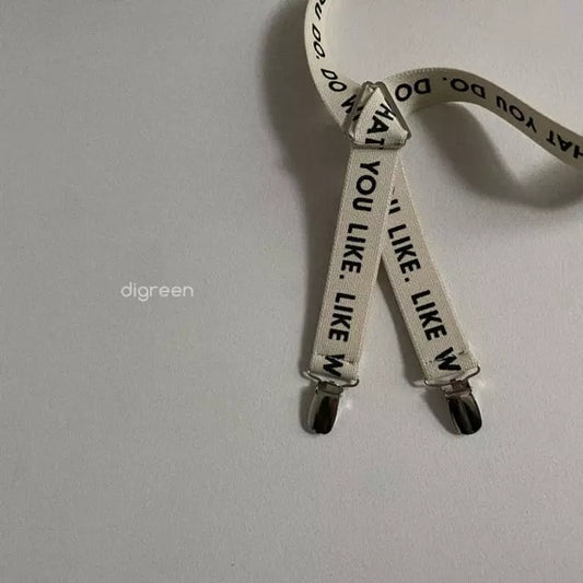 《即納》Lettering suspender