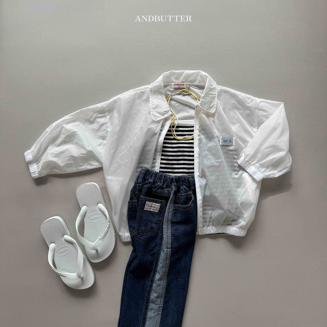 《即納》Line Mix Denim Pants