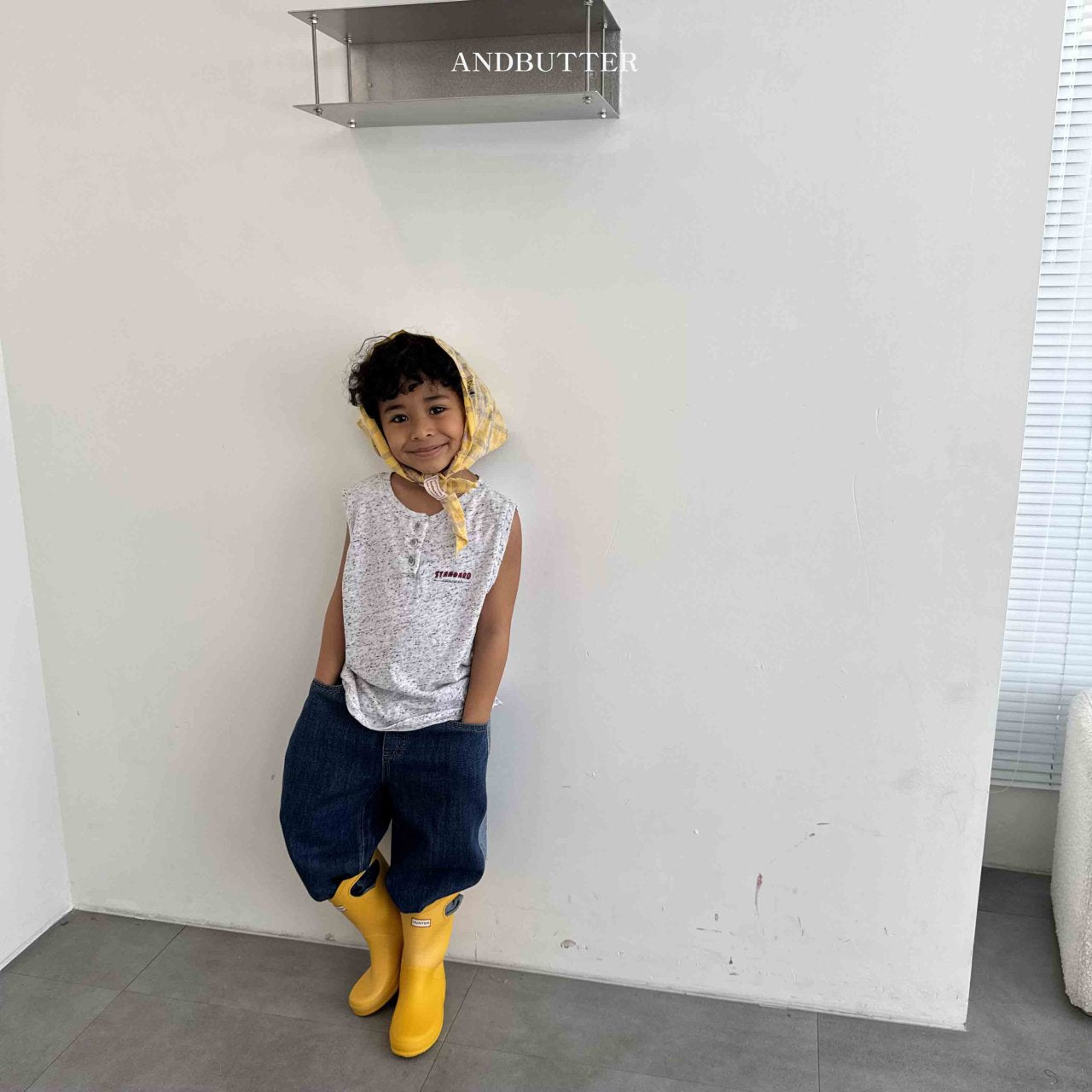 《即納》Line Mix Denim Pants