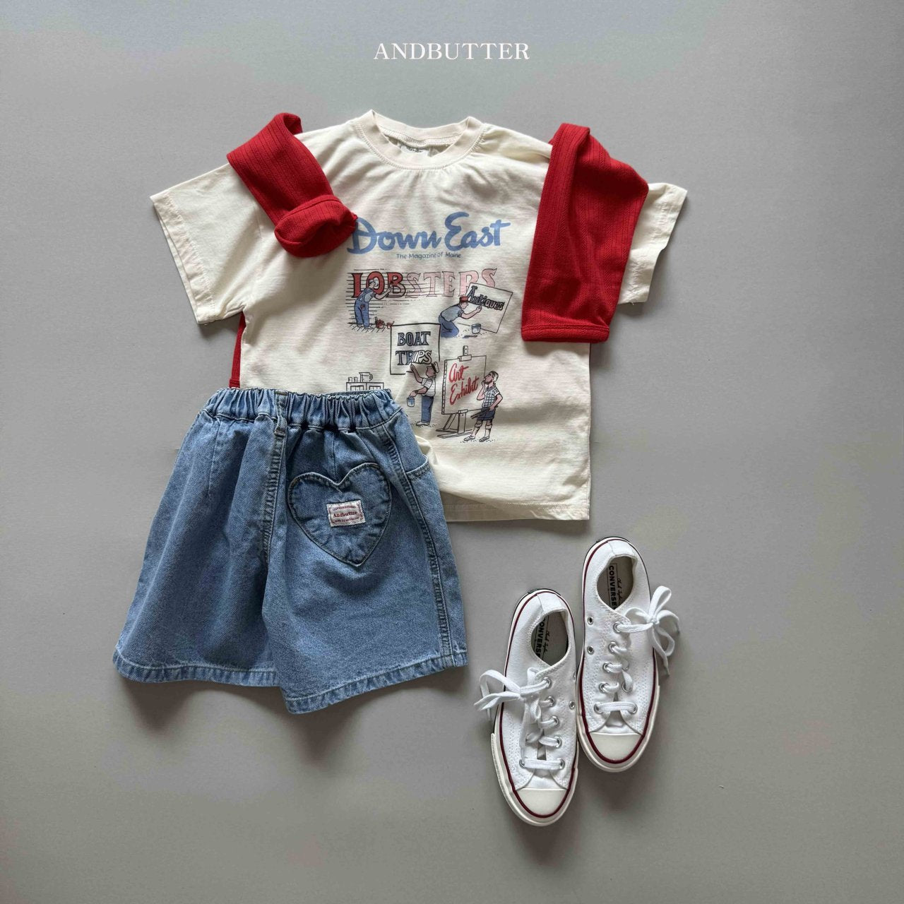 《即納》Heart Pocket Denim