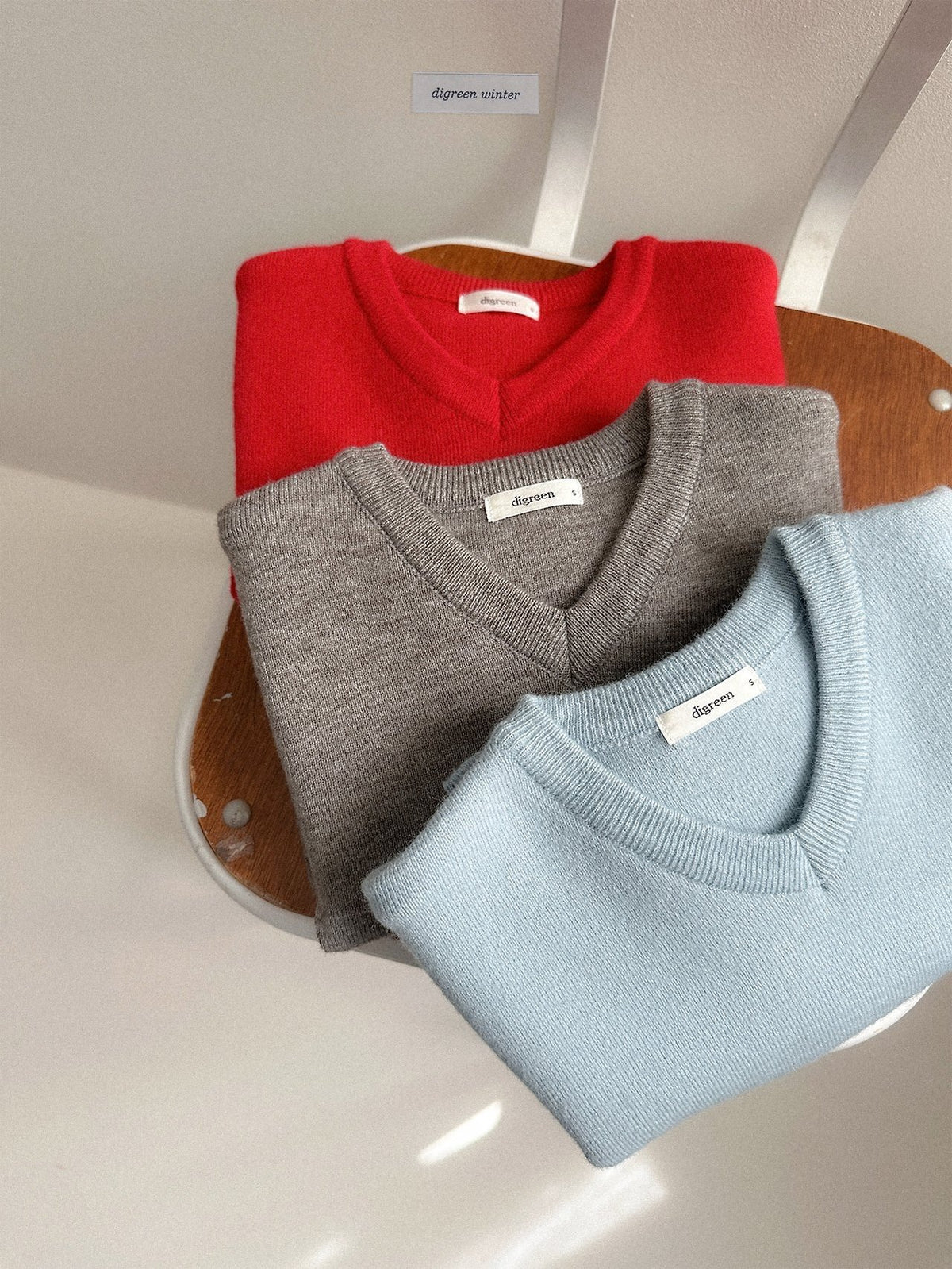 《予約》Cozy V-Neck Knit / digreen