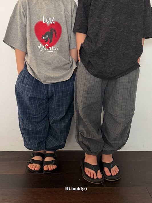 《予約》Checkred Pants / Hi,buddy