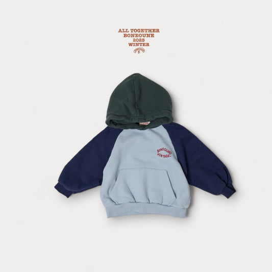 《予約》Tricolor Raglan Hood / Boneoune