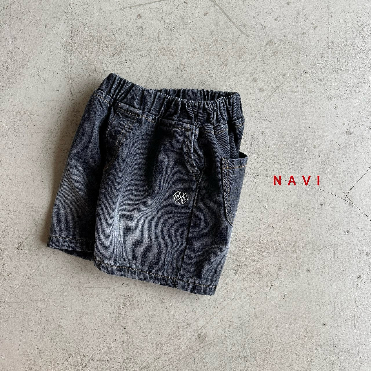 《予約》Half Denim Pants / Navi