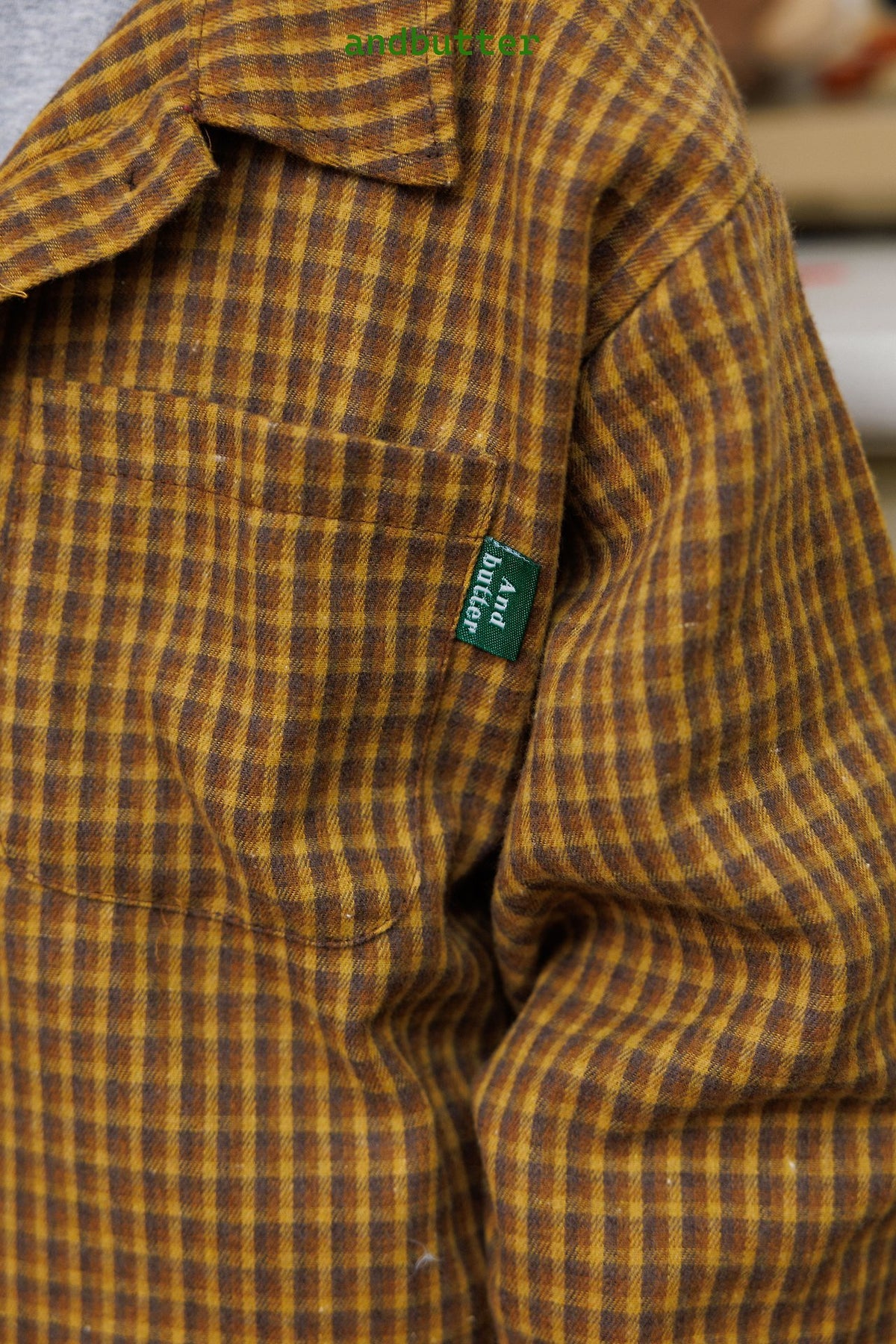 《予約》Toffee Check Shirt / ANDBUTTER
