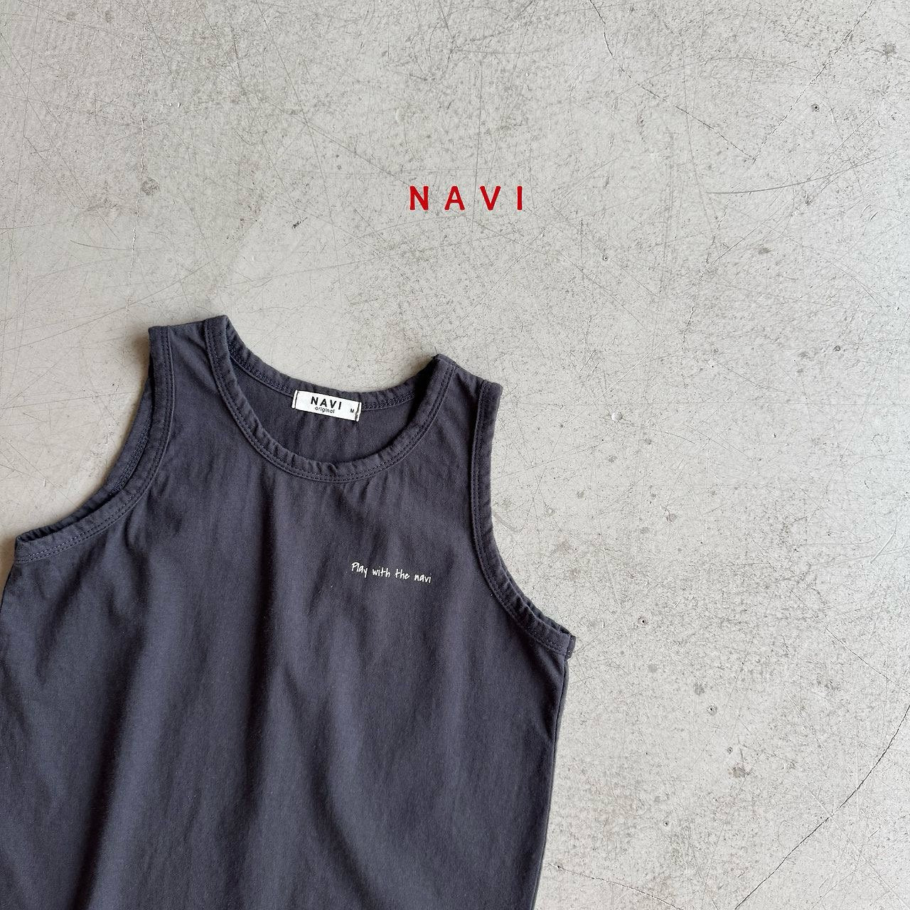 《予約》Collared Sleeveless / Navi