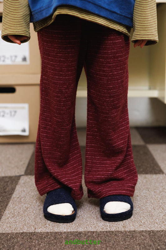 《予約》Button Bootcut Pants / ANDBUTTER
