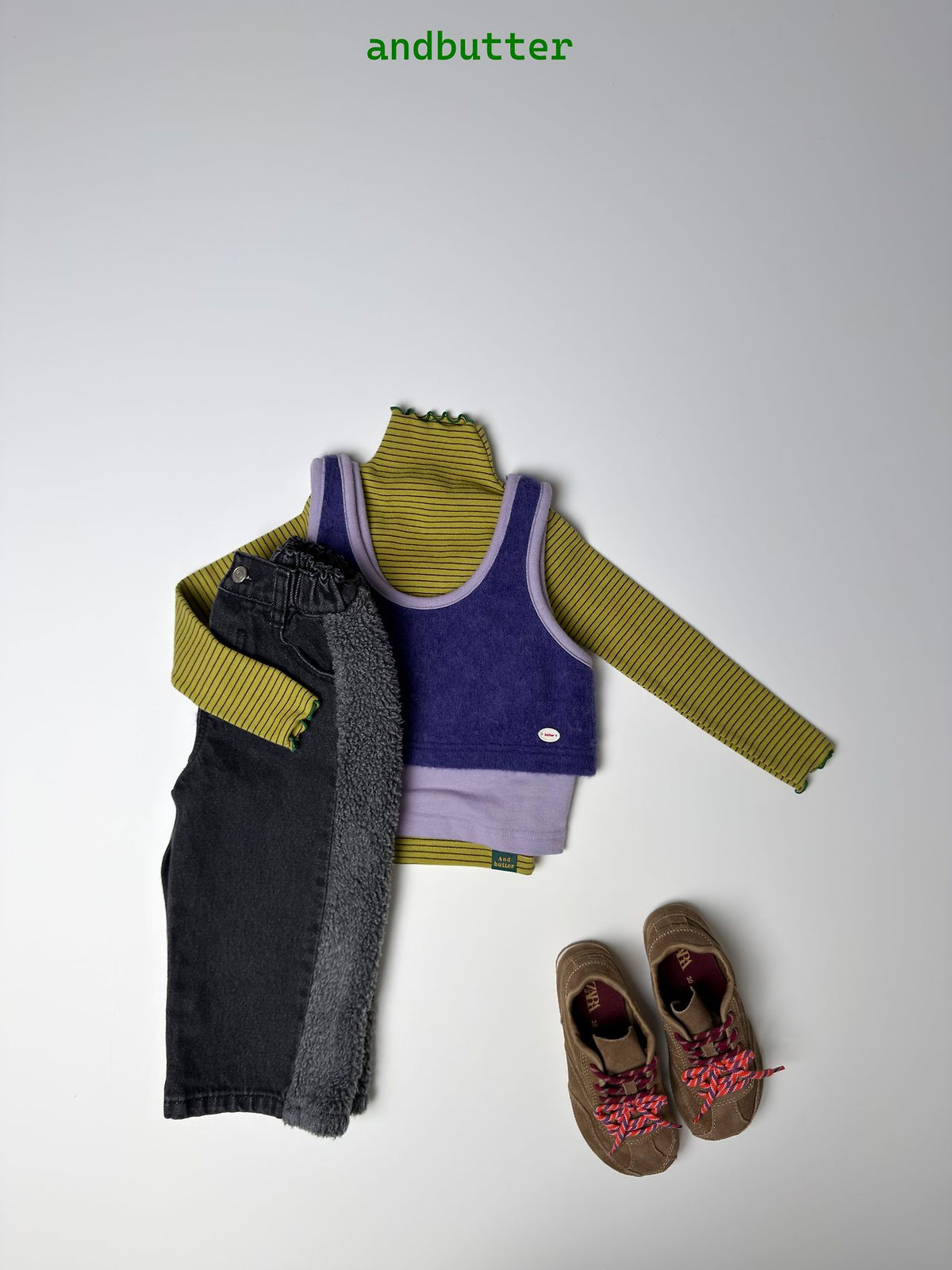 《予約》Color Block Vest / ANDBUTTER