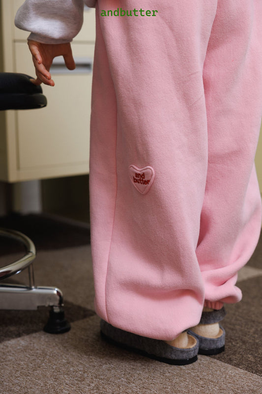 《予約》Heart Jogger Pants / ANDBUTTER