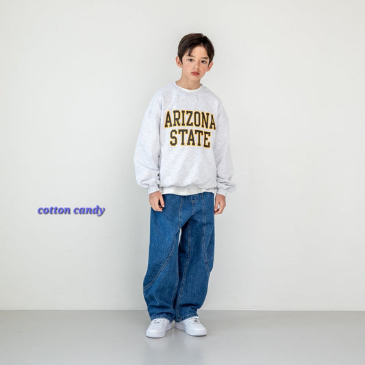 《予約》Curve Denim Pants / cotton candy