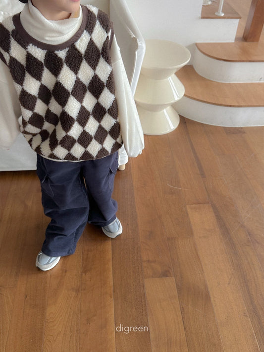 《予約》Argyle Vest / digreen