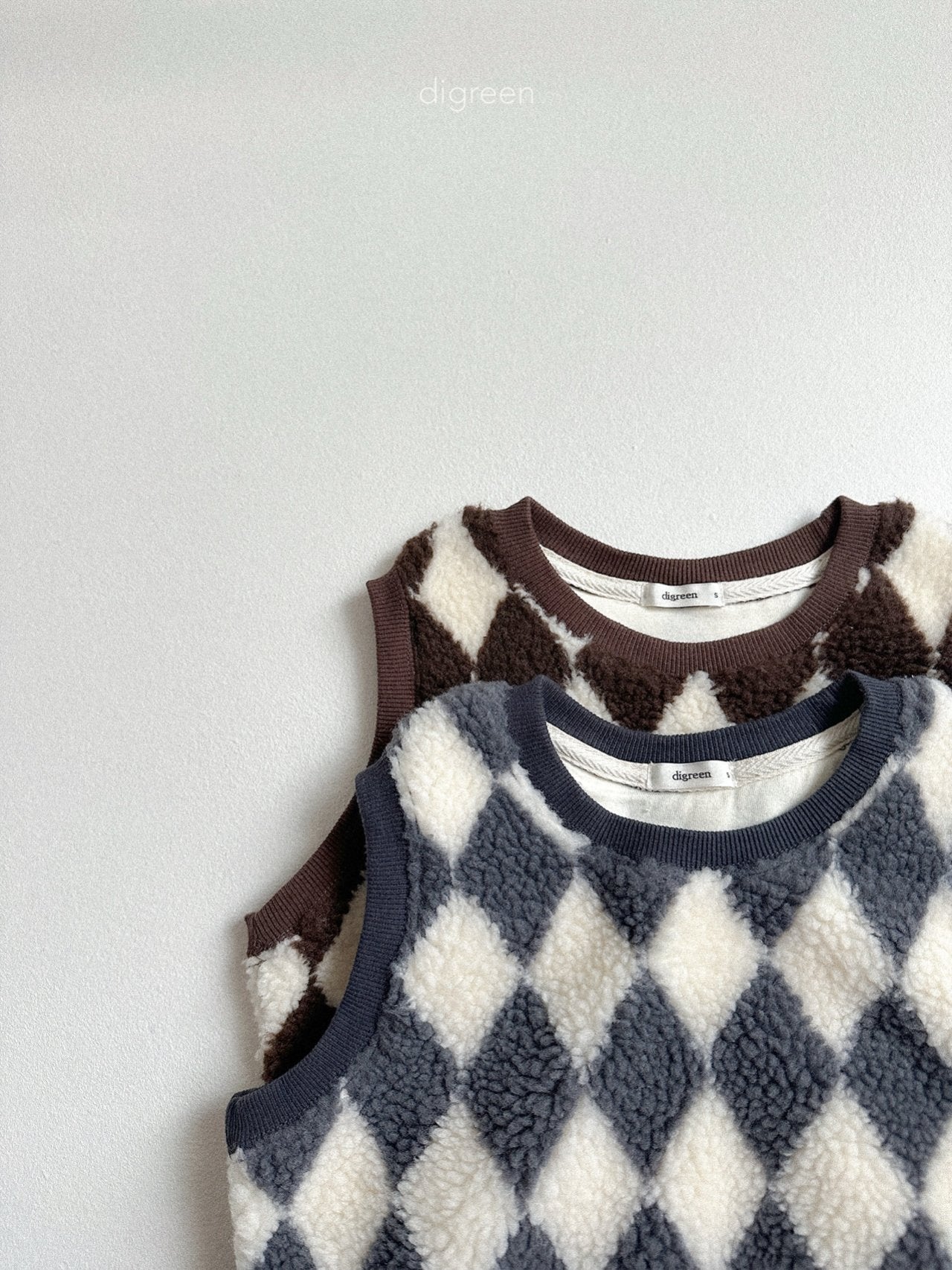 《予約》Argyle Vest / digreen