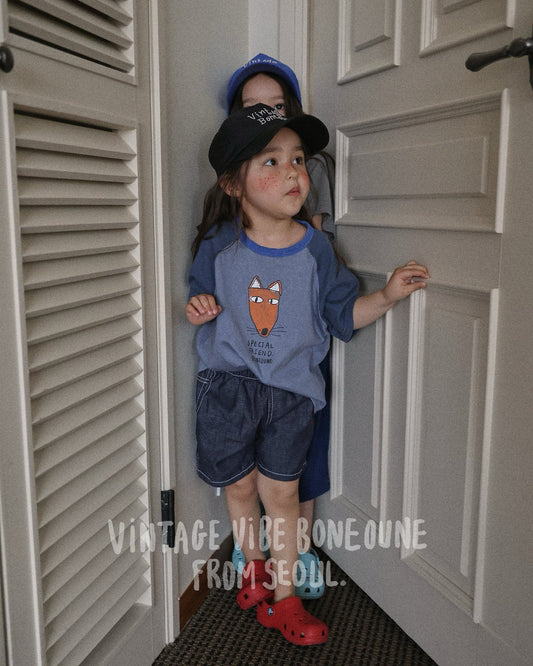 《予約》Stitch Non-Fade Denim Shorts / Boneoune