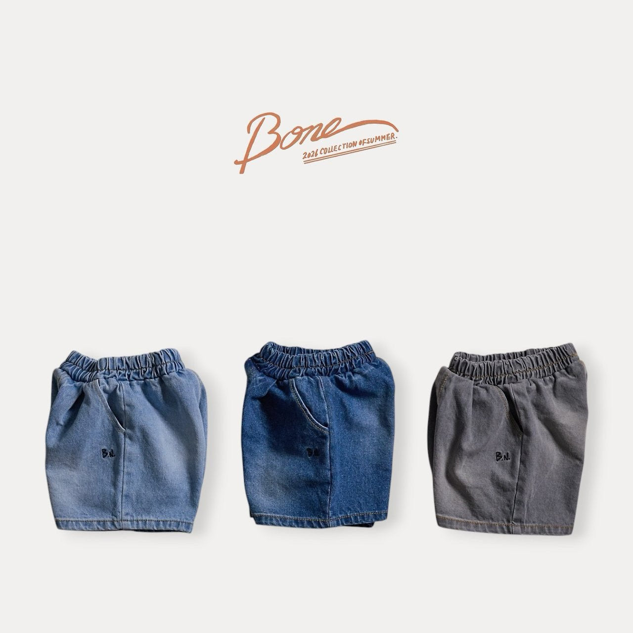 《予約》 Bone Daily Denim Short / Boneoune