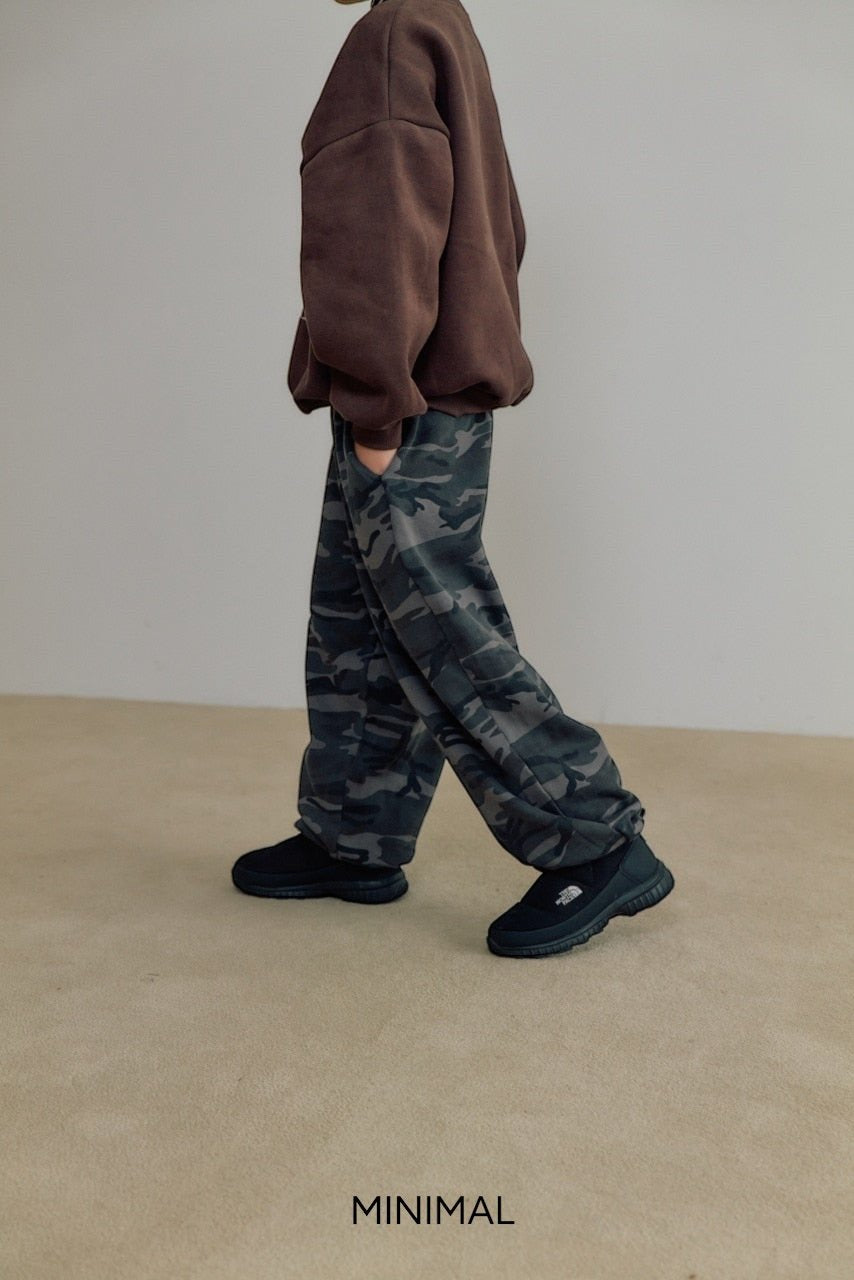 《予約》Soft Camo Jogger Pants / MINIMAL