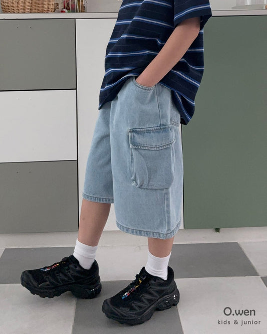 《予約》Pocket Bermuda Denim Pants / O.wen