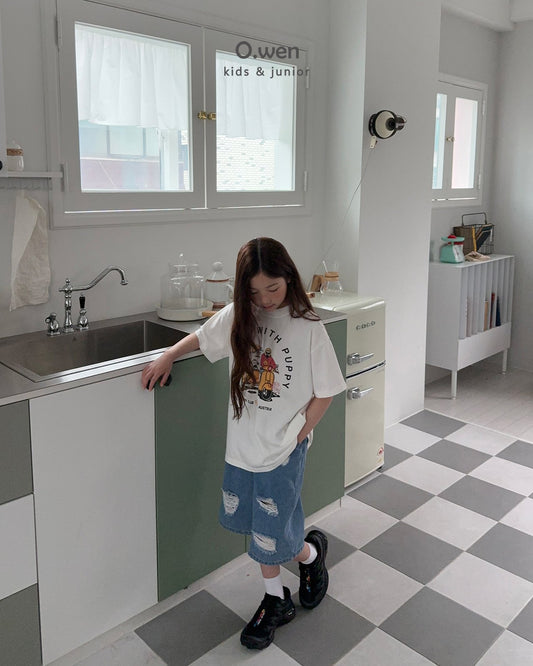 《予約》White Puppy Tee / O.wen