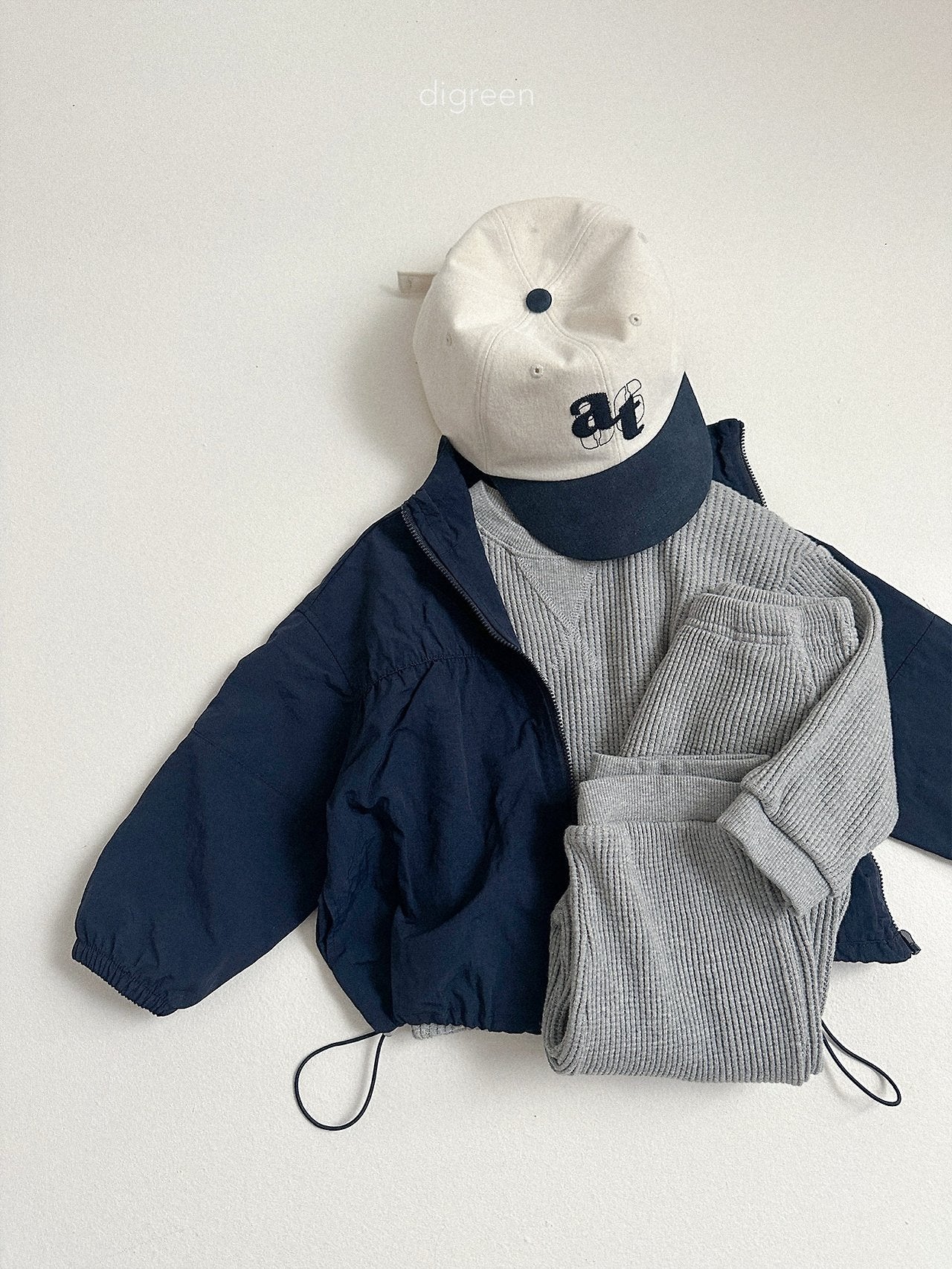 《予約》Rib Windbreaker / digreen