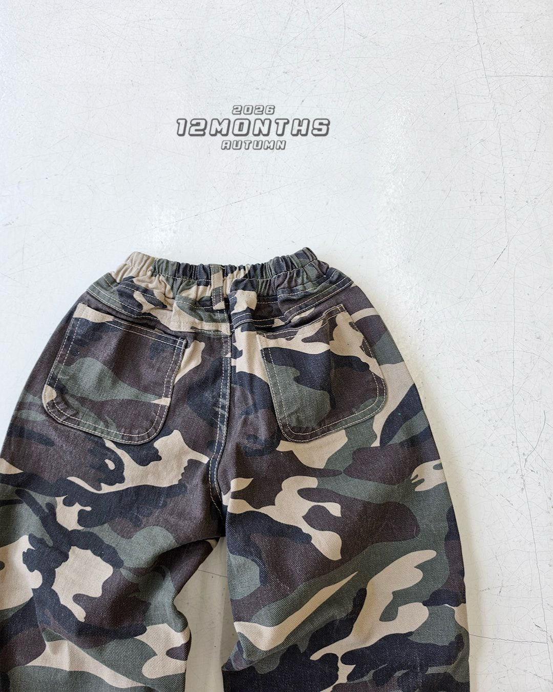 《予約》Cut Camo Pants / 12months