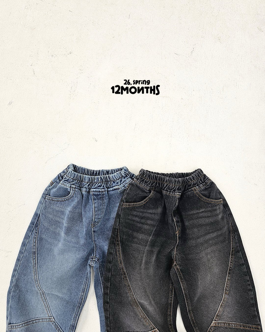 《予約》Stonewashed Denim Pants / 12months