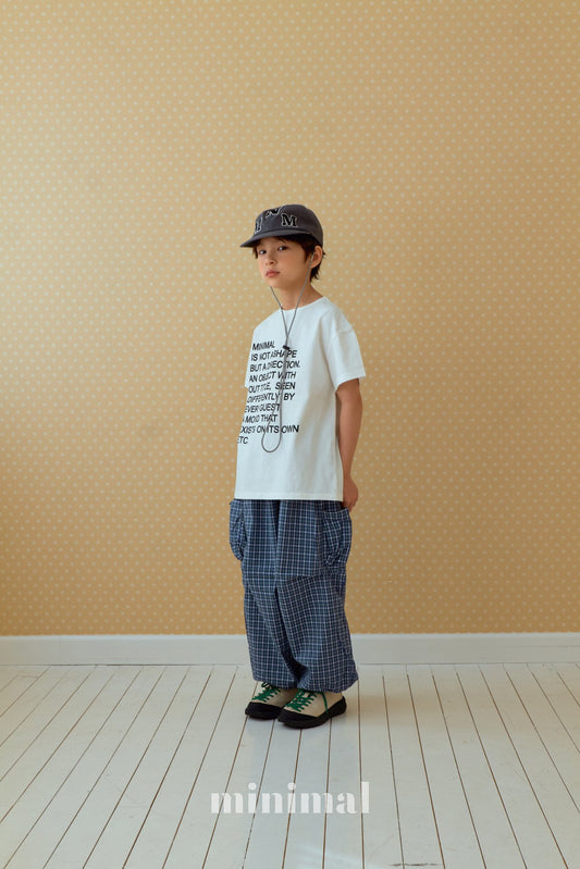《予約》Lettering Short-Sleeve T-Shirt(adultまで) / MINIMAL