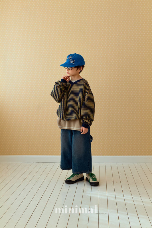 《予約》ST v-neck Sweatshirt(adultまで) / MINIMAL