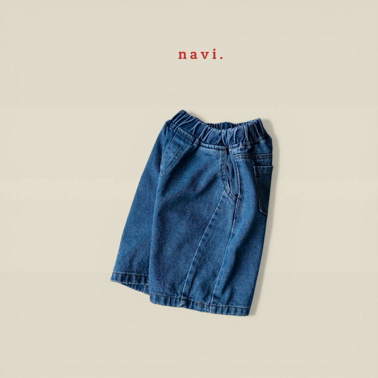《予約》Curve Denim Pants / Navi