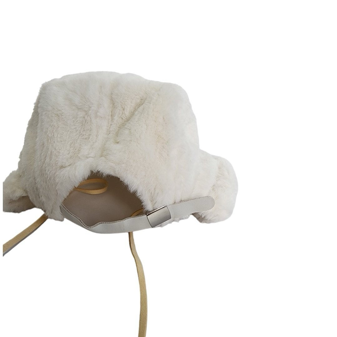 《white Last 1点》Fluffy Flight Cap