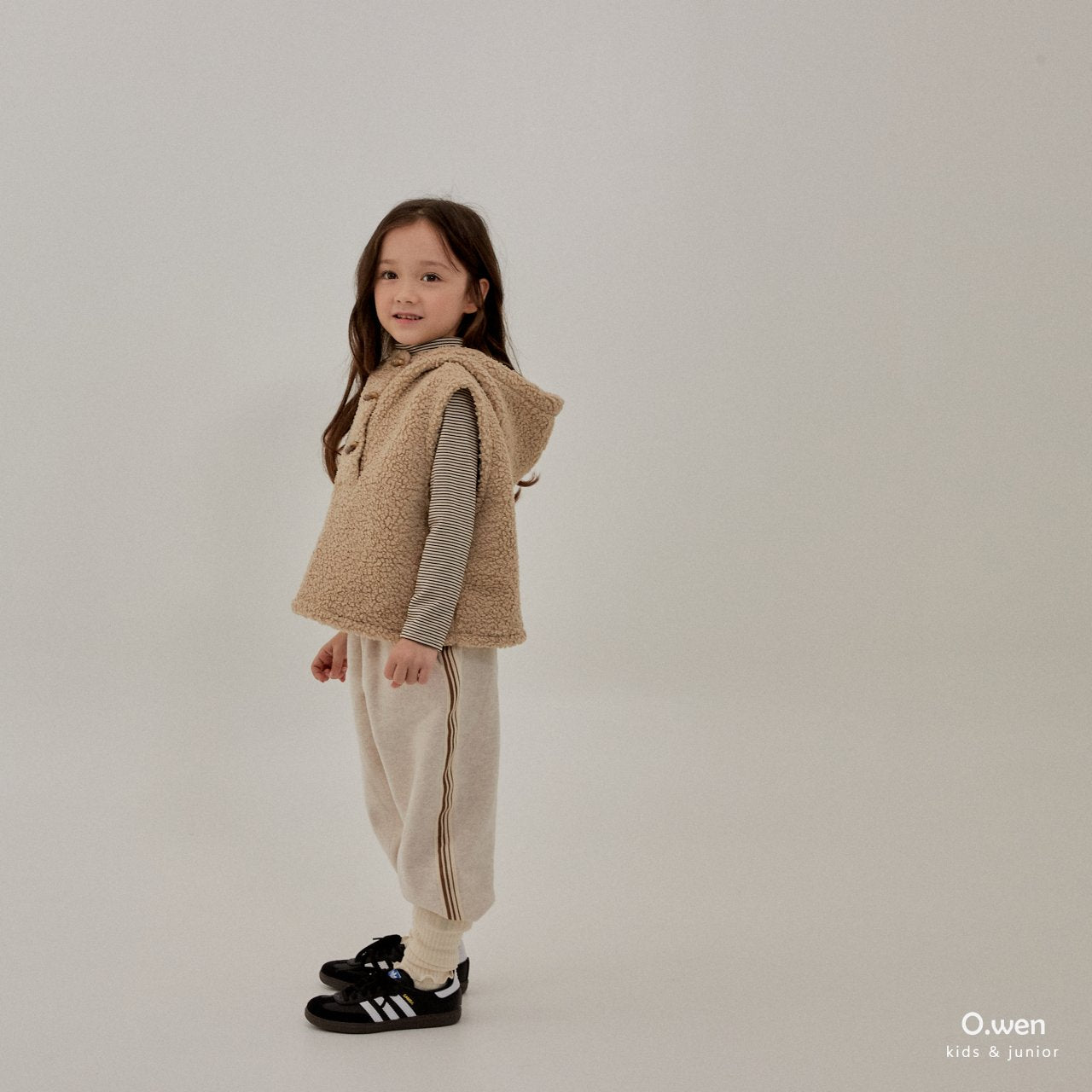 《brown M size》Brushed Spandex Half Polar