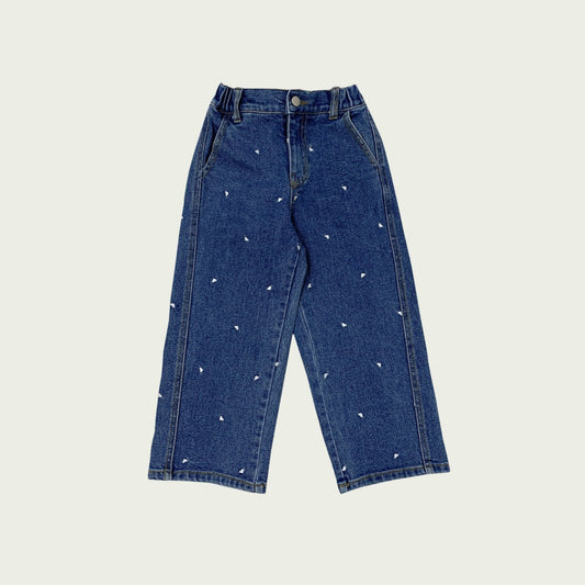 《S size last 1》Heart Denim Pants
