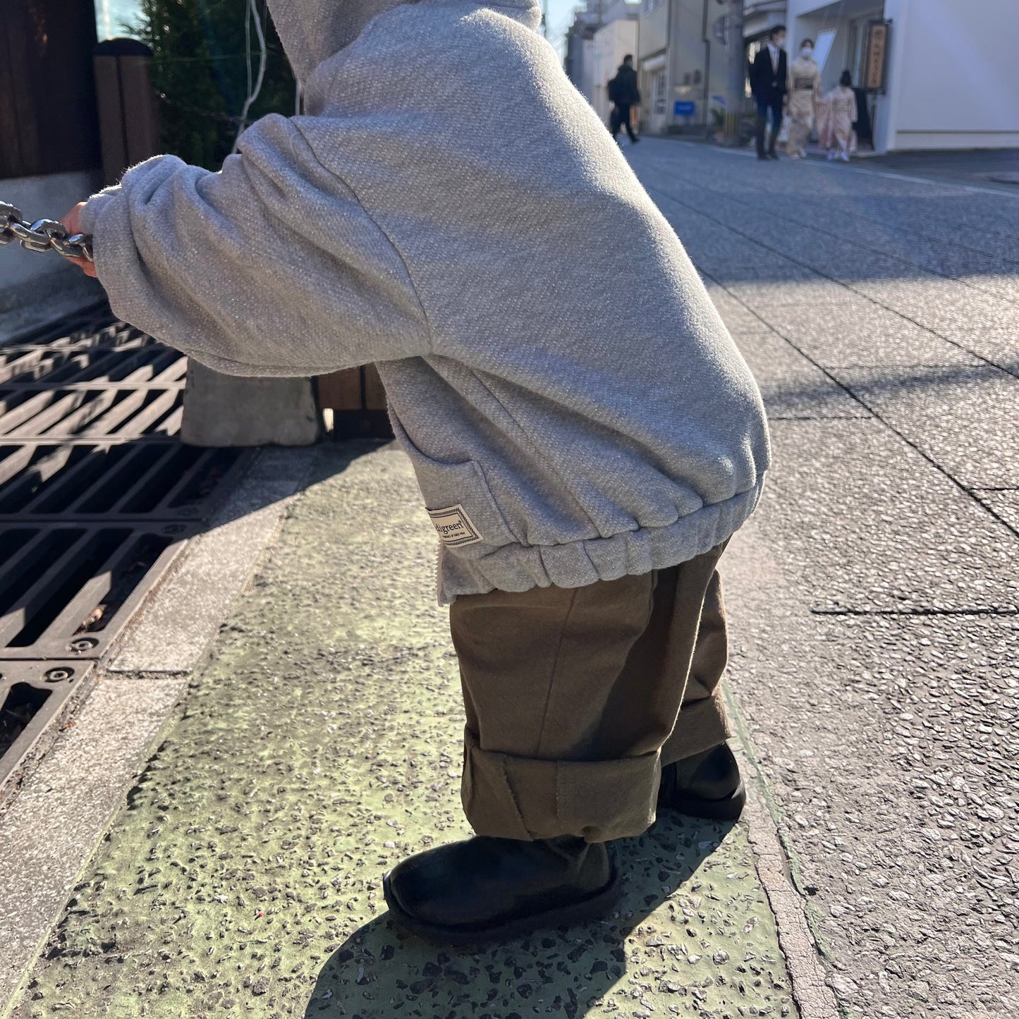《khaki S size》Dang guri pants