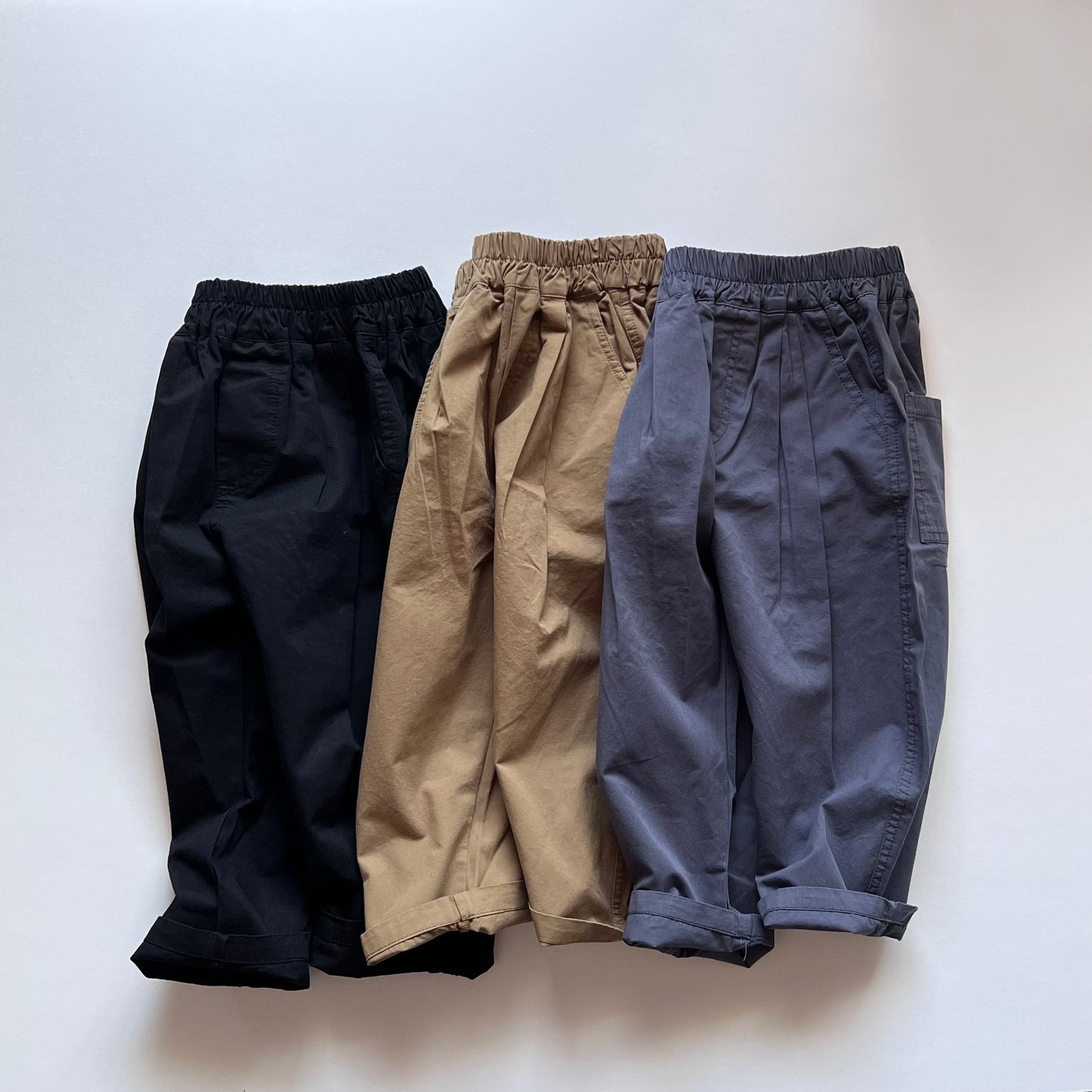 《beige 90 size》 Easy tuck pants