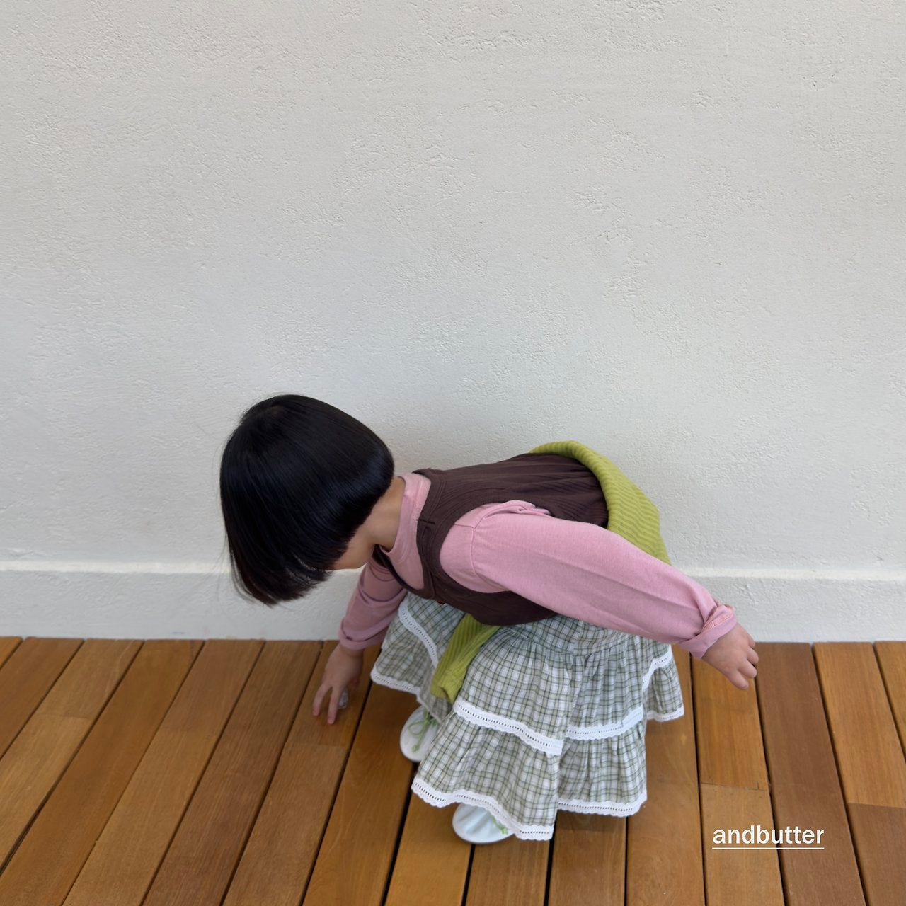 《予約》Check Tiered Skirt / ANDBUTTER