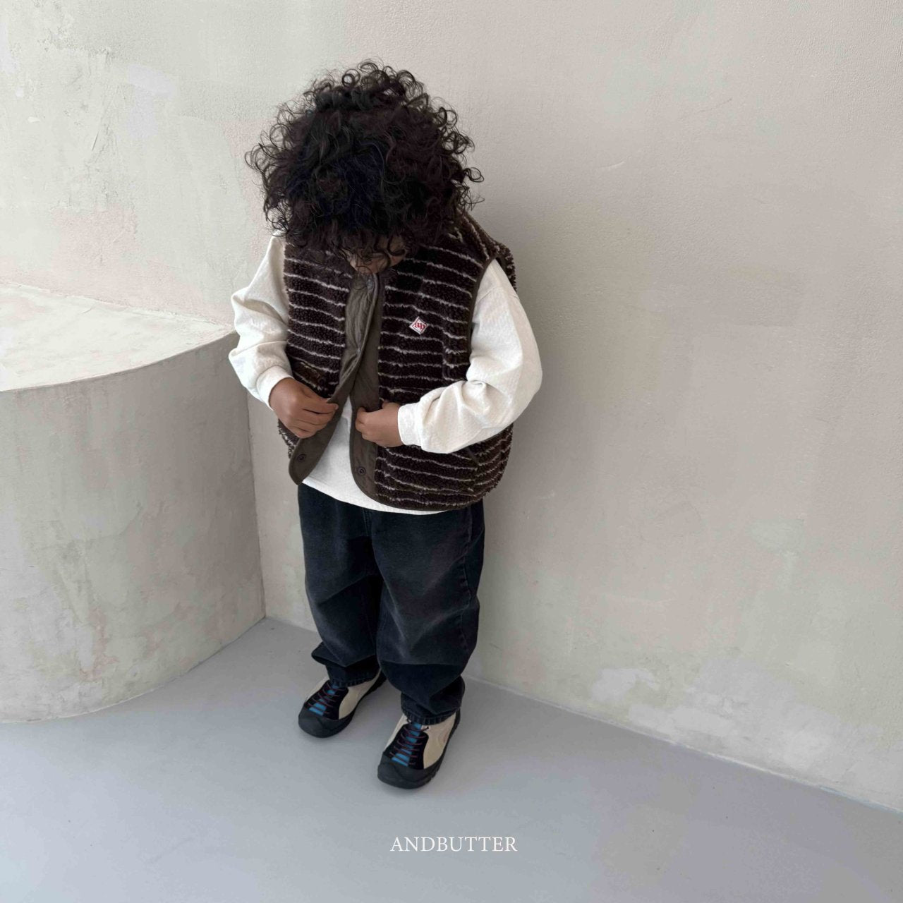 《予約》Reversible ST Dumble Vest / andbutter