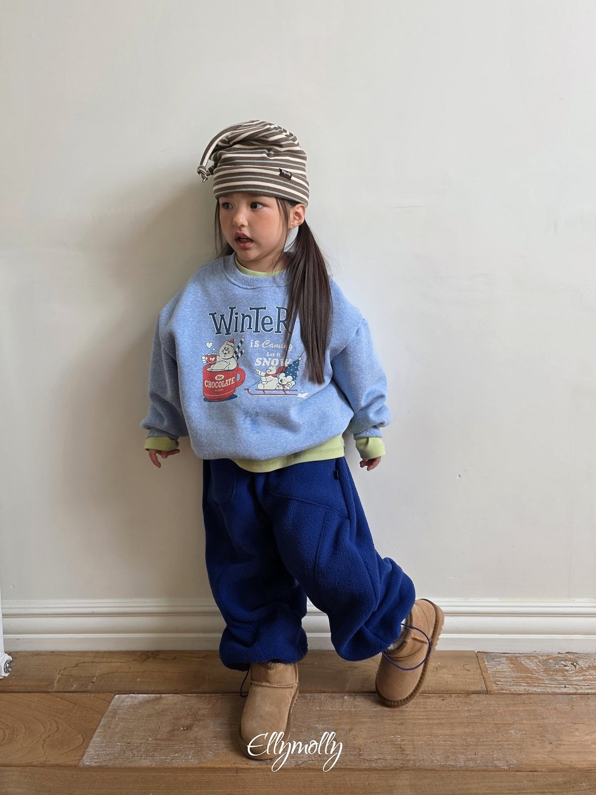 《予約》Winter Snow Sweatshirt / ELLY MOLLY